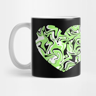 Agender Pride Marble Heart Mug